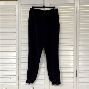 Logo high waisted jogger slacks